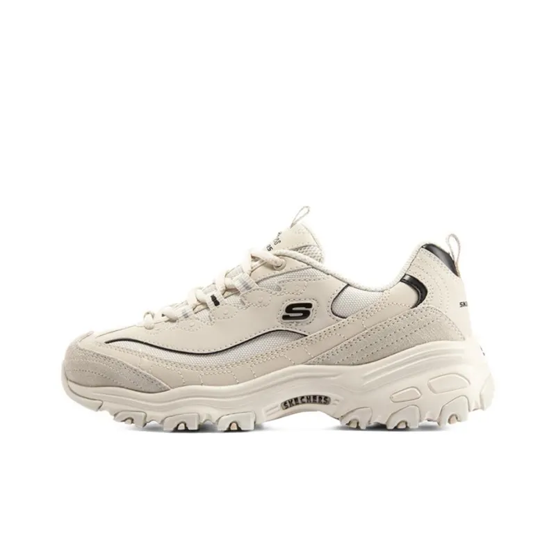 Skechers D'Lites 1.0 'White Black' Women's-0