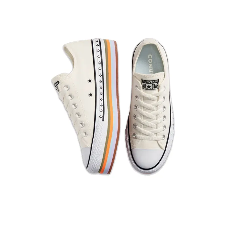 Converse Women's Chuck Taylor All Star Platform Low 'Sunblocked Egret' Women's-3