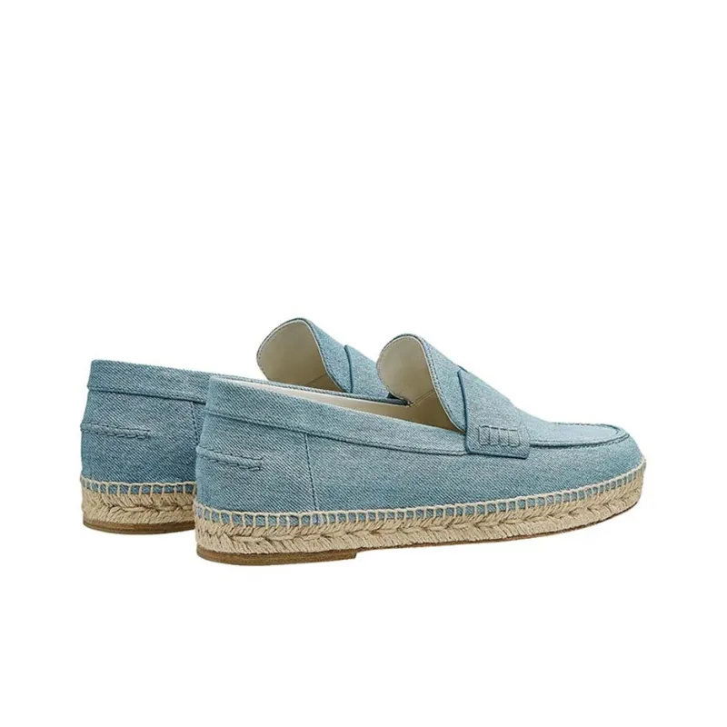 HERMES Espadrilles Women's Blue-3