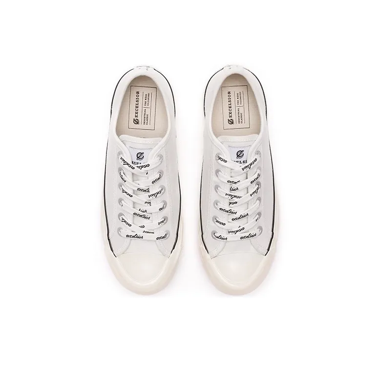 Excelsior Canvas Shoes Women's Low Top Classic White-3