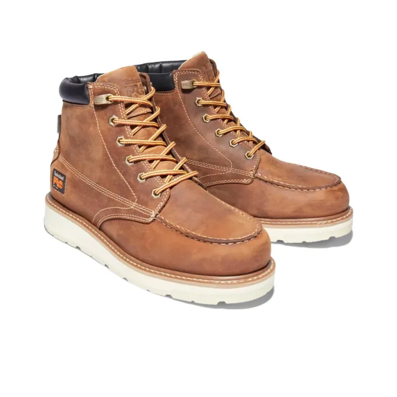 Timberland Wear-Resistant Crew Outdoor Boots Men's Brown White-2