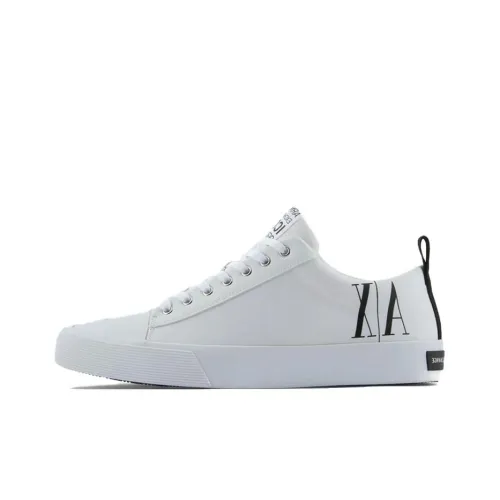 ARMANI EXCHANGE Icon Skateboard Shoes Men Low-Top White