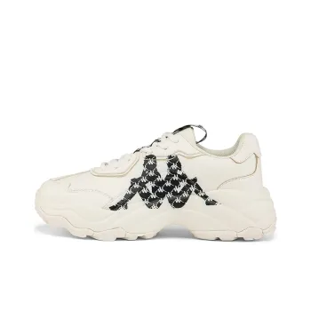 Kappa Anti Slip Wear Resistant Low Top Chunky Sneakers Unisex Korean White