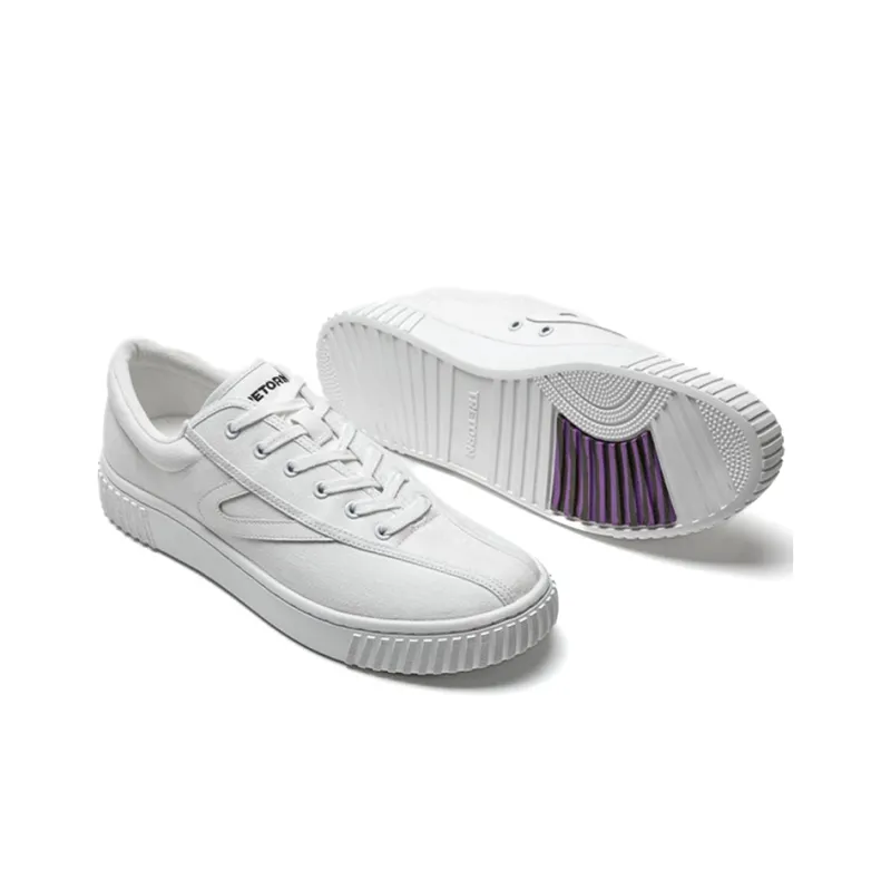 TRETORN Nylite Plus Wear-Resistant Slip-Resistant Lightweight Low-Top Canvas Shoes Men's White-3