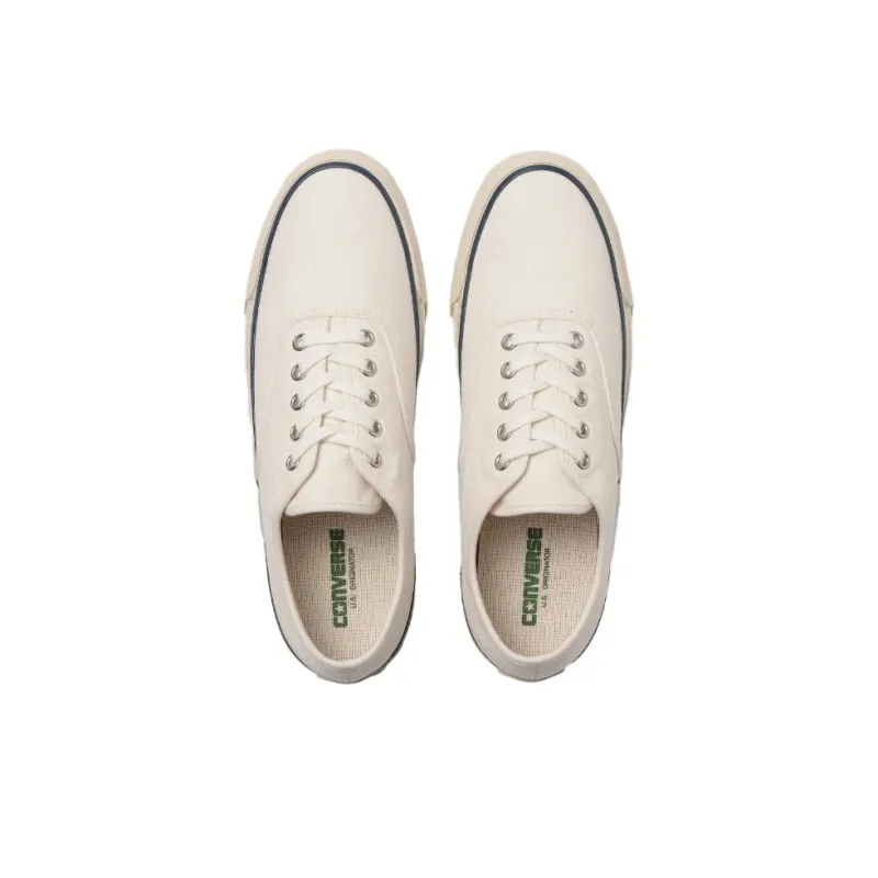 Converse Jack Purcell Us Windjammer Anti Slip Wear Resistant Low Top Canvas Shoes Unisex White Japan Version-3