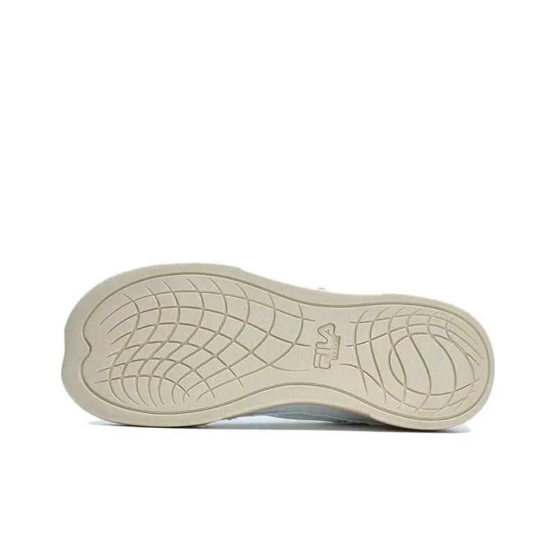 FILA FUSION CURVE Sealing Wax Canvas Shoes Women's Low Top White/Brown/Green-4