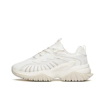 Anta Cushioning Anti Slip And Wear Resistant Low Top Chunky Sneakers Women's Gray White