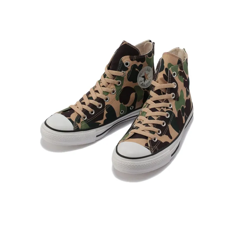 Converse Chuck Taylor All Star Anti Slip Wear Resistant High Top Canvas Shoes Unisex Army Green-1