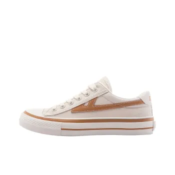 Warrior Lightweight Low Top Canvas Shoes Unisex Beige Brown