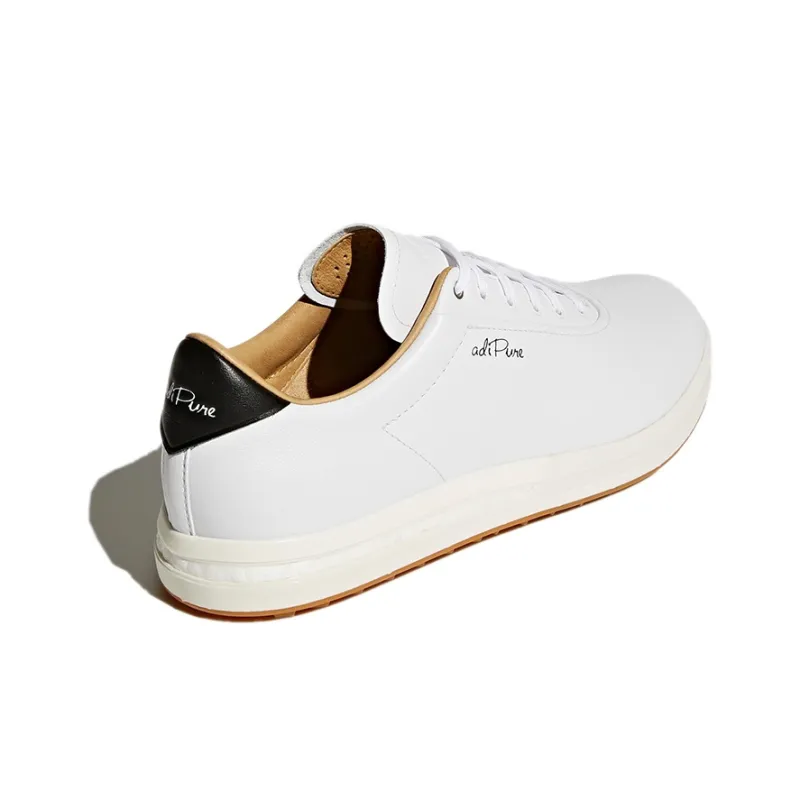 Adidas Adipure Anti-Slip And Wear-Resistant Breathable Low-Top Golf Shoes Men's White Black-3