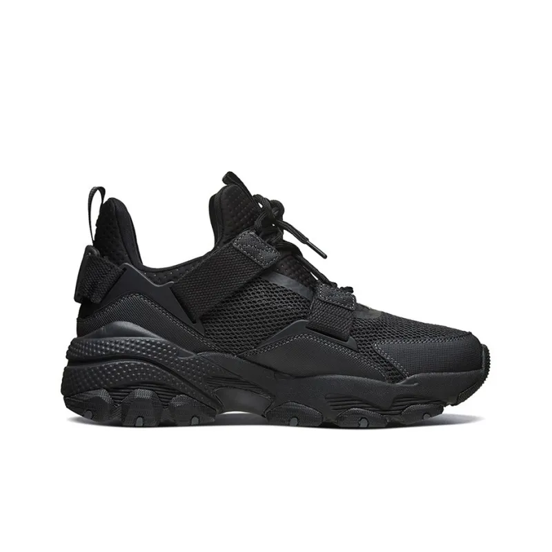 Skechers Sparta Ma Cushioning, Slip Resistant, And Abrasion Resistant Low Top Chunky Sneakers Men's Black-1