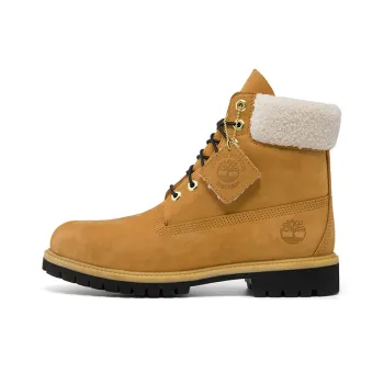 Timberland 6 Inch Premium Shearling Boots 'Wheat Nubuck' Women's