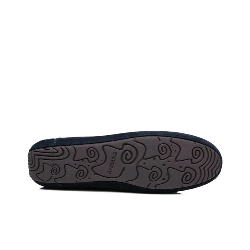 EVERAU Women's Casual Shoes Women's Low Top Marine Blue-3