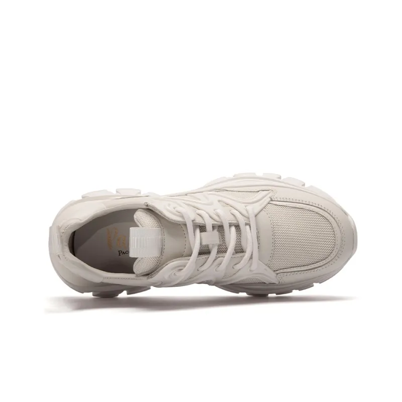 PACO GIL Low-Top Chunky Sneakers Women's Ecru-4