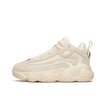 Anta Life Collection Cushioning Anti Slip And Wear Resistant Mid Top Chunky Sneakers Women's Light Coffee