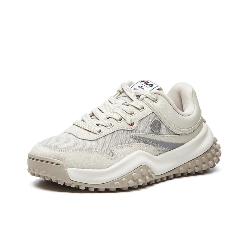 MIHARA YASUHIRO x FILA T1 Cushioned Slip-Resistant Lightweight Low-Top Chunky Sneakers Women's Sandshell Color-1