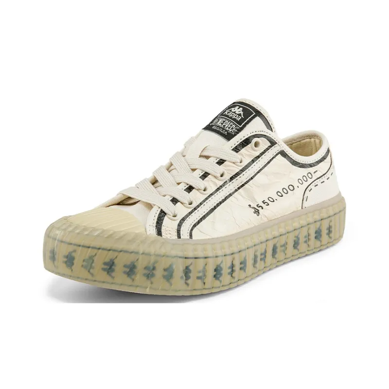 One Piece x Kappa Collaboration Low-Top Canvas Shoes Unisex Bright Rain Gray-1