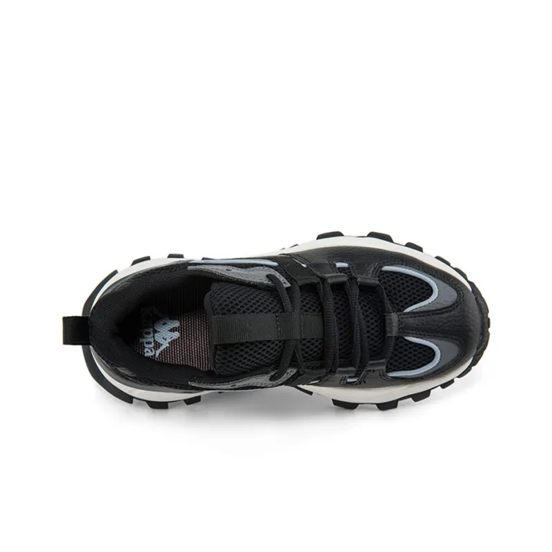 Kappa Cushioning Anti Slip And Wear Resistant Low Top Chunky Sneakers Unisex Black Gray-2