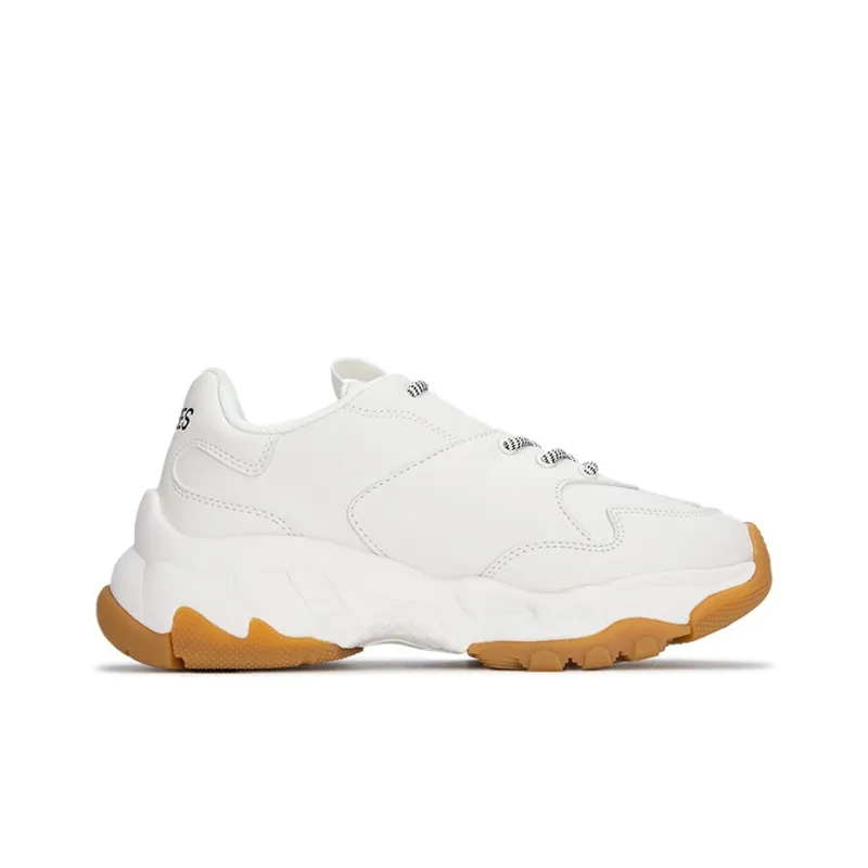 MLB Big Ball Chunky Cushioning Anti Slip And Wear Resistant Height Increasing Low Top Chunky Sneakers Unisex White-1