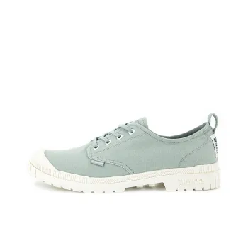 Palladium Pampa Canvas Shoes Unisex Low Top Asphalt Gray