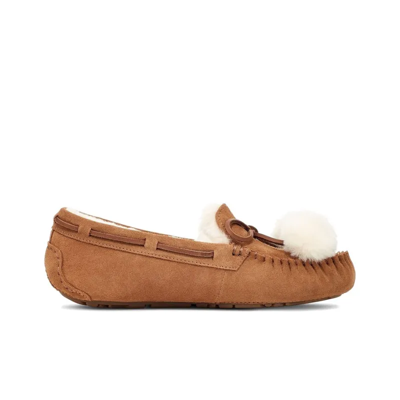 UGG Dakota Bow Pom 'Chestnut' Women's-1