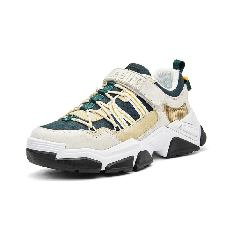 Lee Shock Absorbers Slip Resistant, Abrasion Resistant, Breathable Low Top Chunky Sneakers Men's Light Beige-2