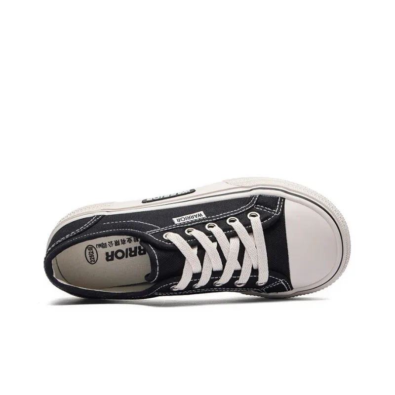 Warrior Low Top Canvas Shoes Women's Black-2