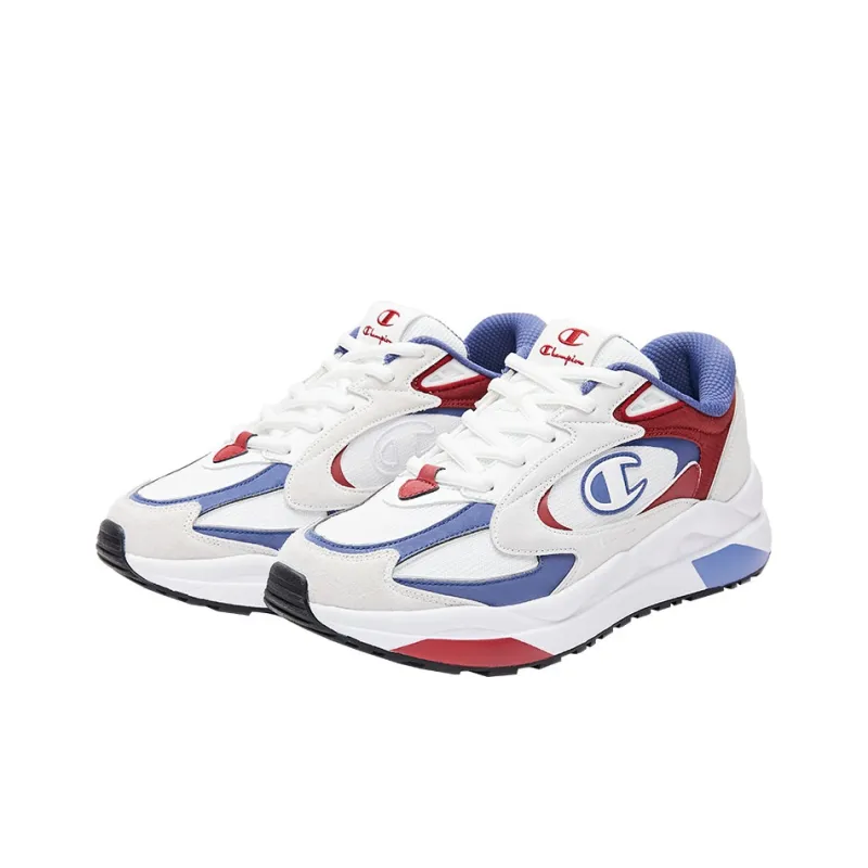 Champion Chunky Sneakers Men Low Top Iron Blue/Ember Red-2