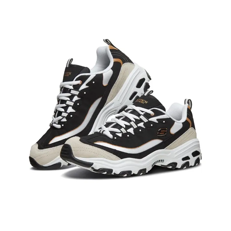 Skechers D'Lites 1.0 Black/Gold-2