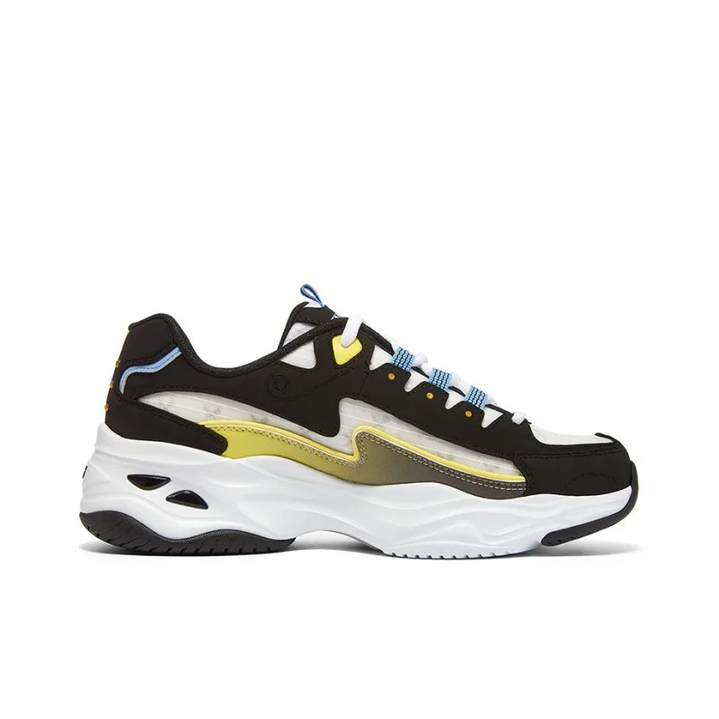 One Piece X Skechers D'Lites 4.0 Chunky Sneakers Men Low Top Black/Colorful Color-1