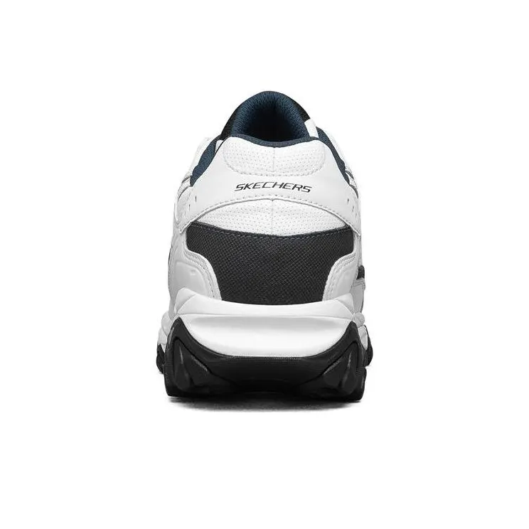 Skechers After Burn M.fit Cushioning Anti Slip And Wear Resistant Low Top Chunky Sneakers White-3