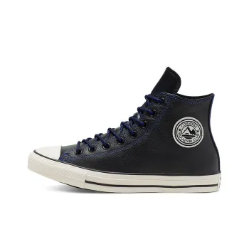 Chuck Taylor All Star Converse High Tumbled Leather 'Black Hyper Royal'