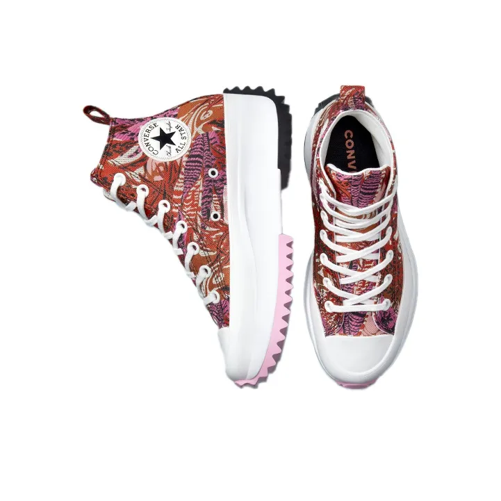 Converse Run Star Hike Platform Tropical Florals High Tops 'Mantra Orange'-3