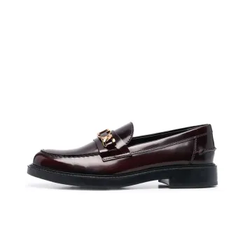 TOD'S Logo Plaque Slip On Loafers Women's