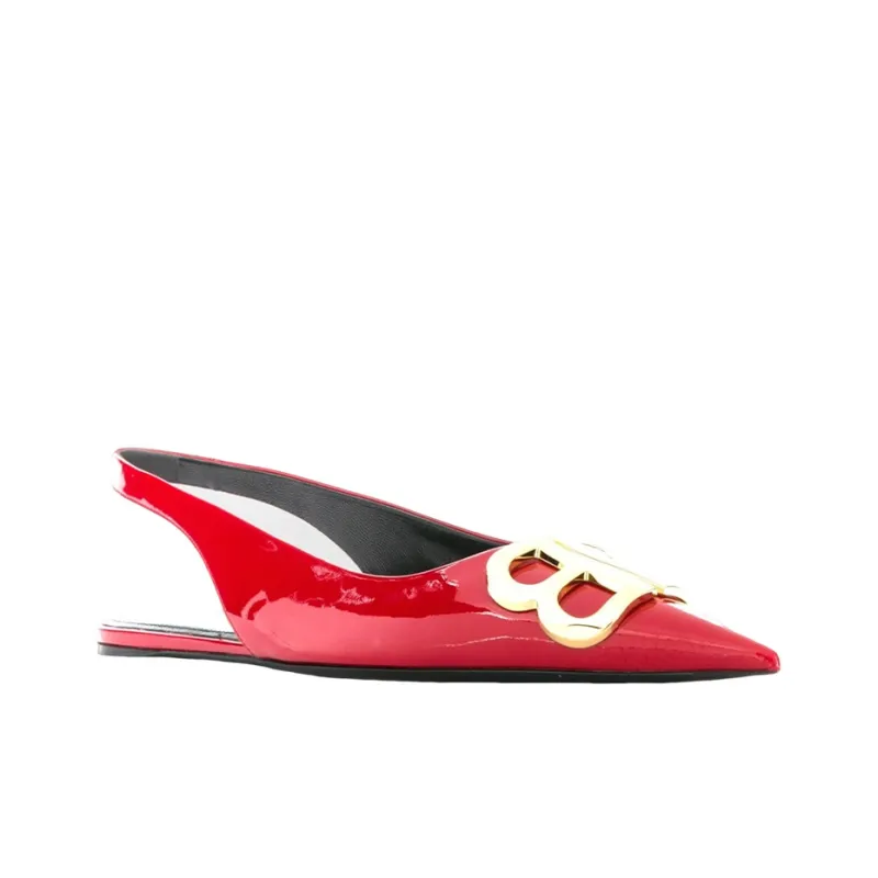 Balenciaga BB Casual Single Shoes Women's Red-1