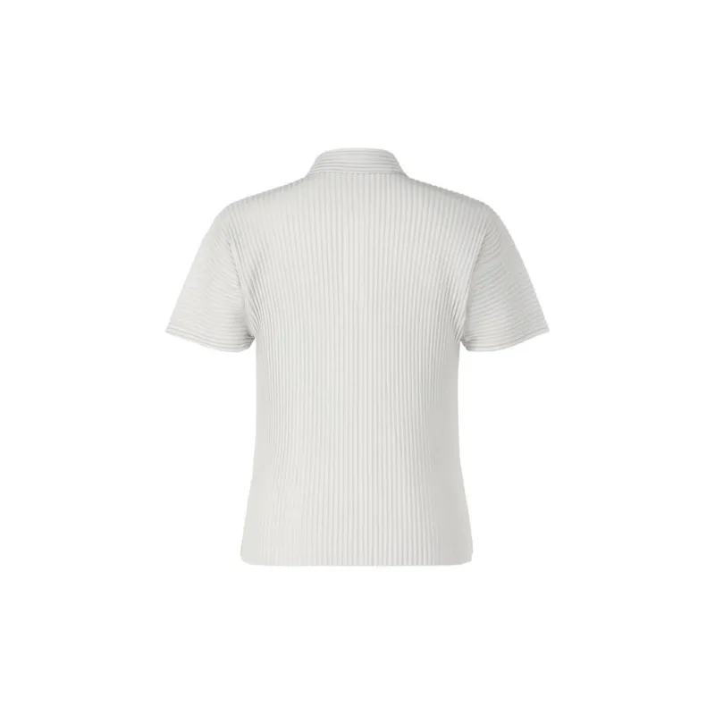 ISSEY MIYAKE Pleated Polo Shirt-1