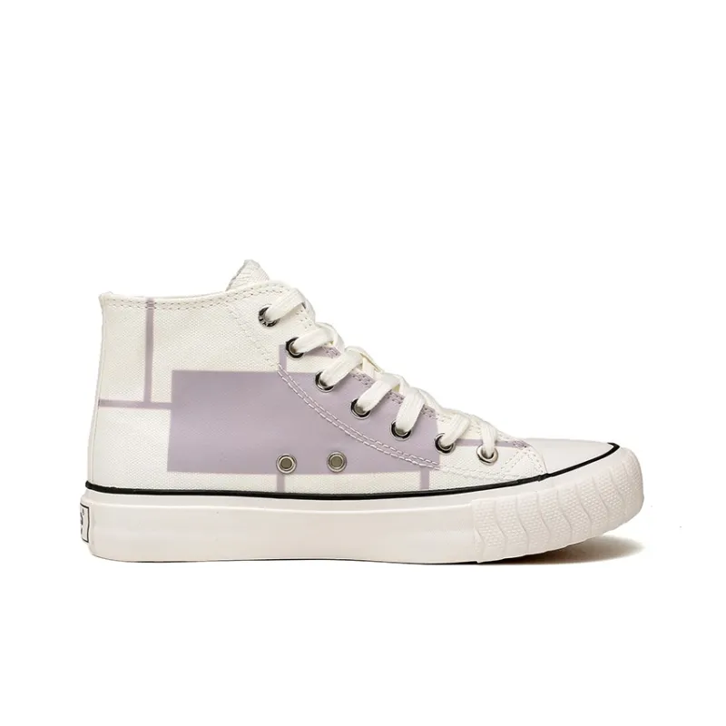 Lee Breathable Lightweight Balance High Top Canvas Shoes Women's Purple-1