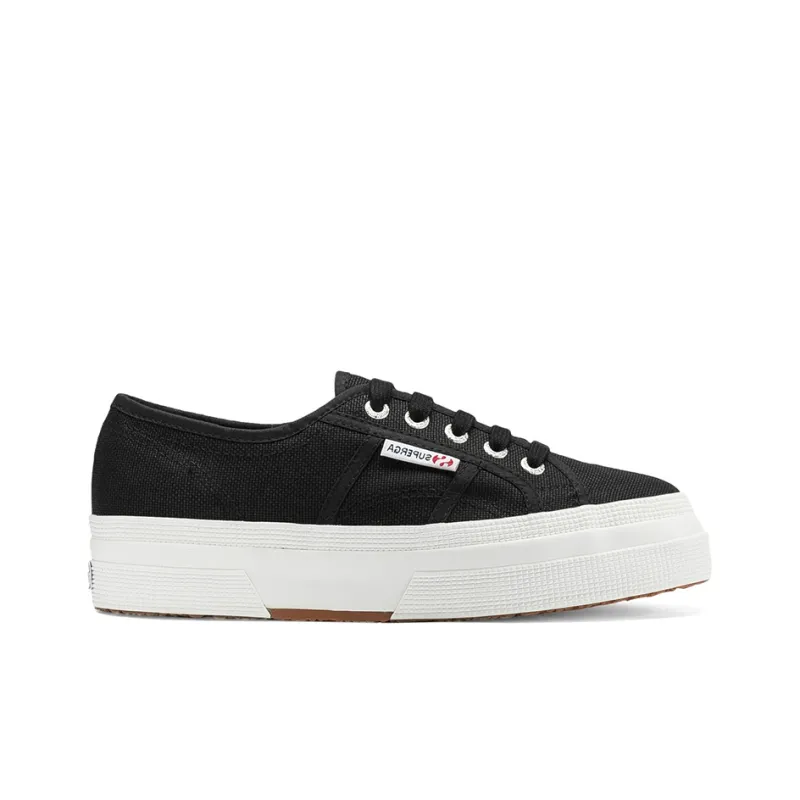 SUPERGA Lightweight Low Top Canvas Shoes Unisex Black-1