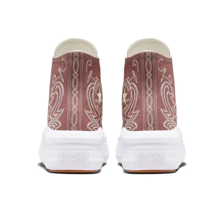 Converse Chuck Taylor All Star Move Platform Hi Western Embroidery Saddle Women's-4