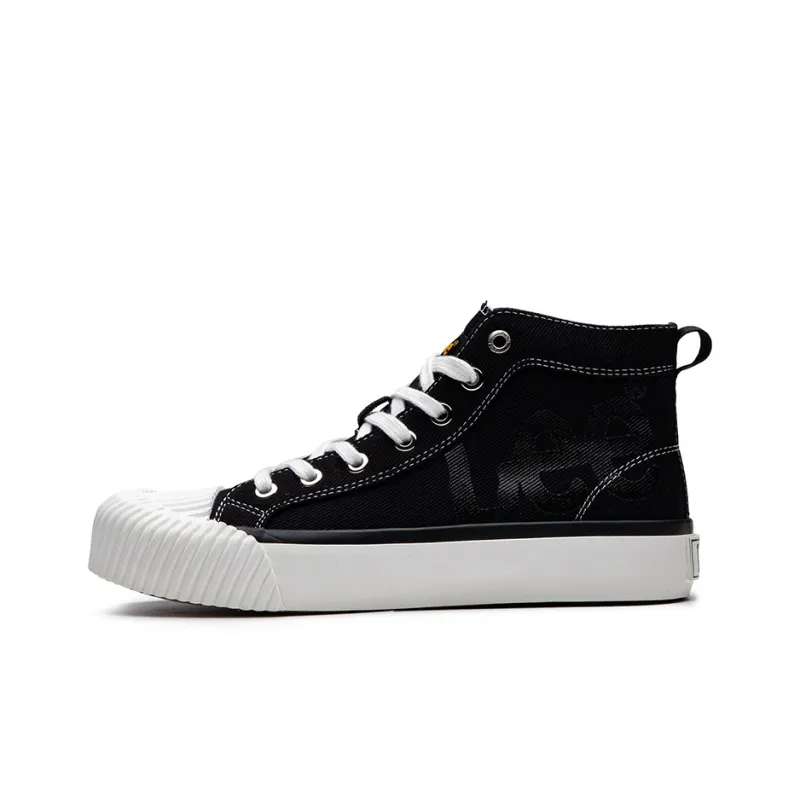 Lee Lightweight And Breathable High Top Canvas Shoes Unisex Black-0