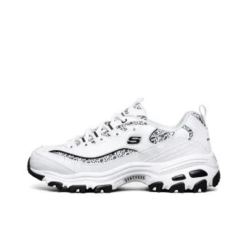 Skechers D'Lites 1.0 Low Top Sneakers White/Black Women's