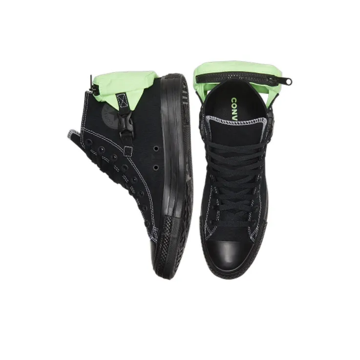 Converse Chuck Taylor All Star Buckle Up High 'Black Ghost Green'-3