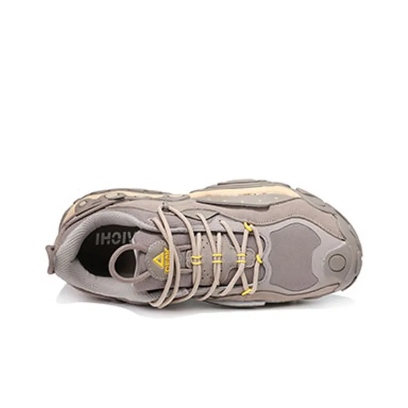PEAK State Pole Cushioning Slip Resistant Low Top Chunky Sneakers Men's Dark Khaki-2