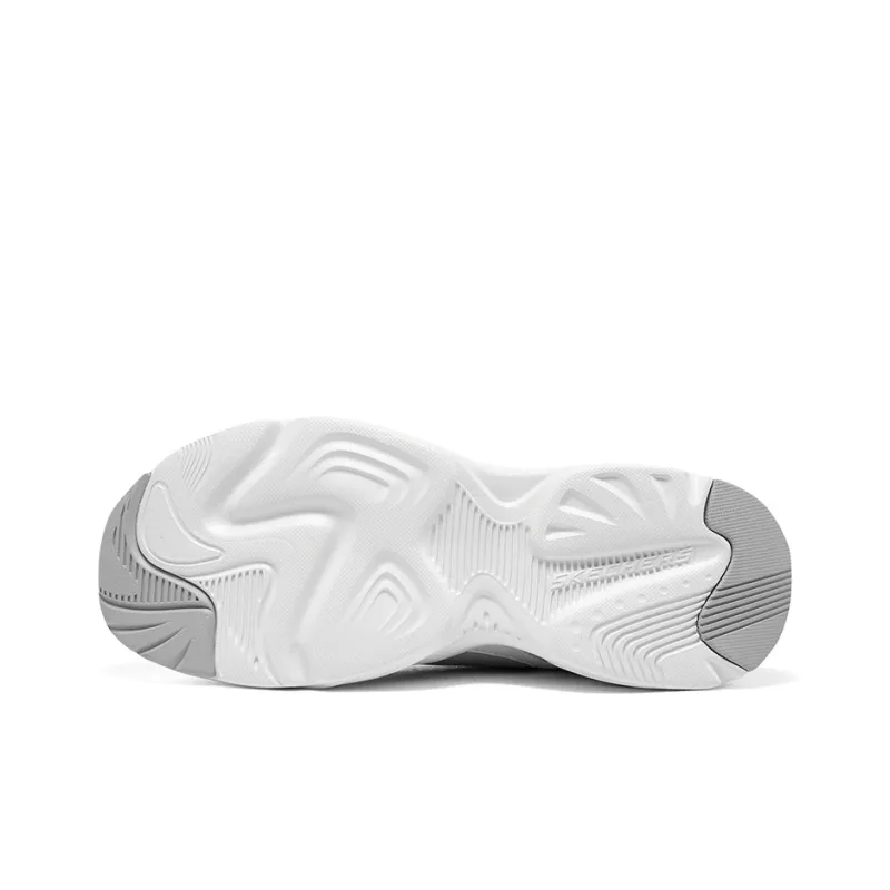 Skechers D'LITES Cushioned Wear-Resistant Support Low-Top Chunky Sneakers Women's White Black-5