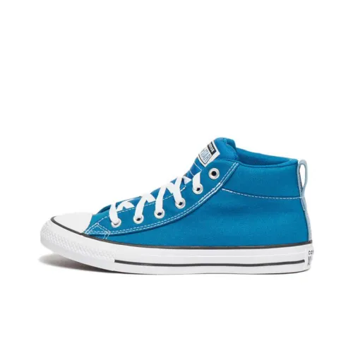 Converse Chuck Taylor All Star Canvas Shoes Unisex Mid-Top Blue/White