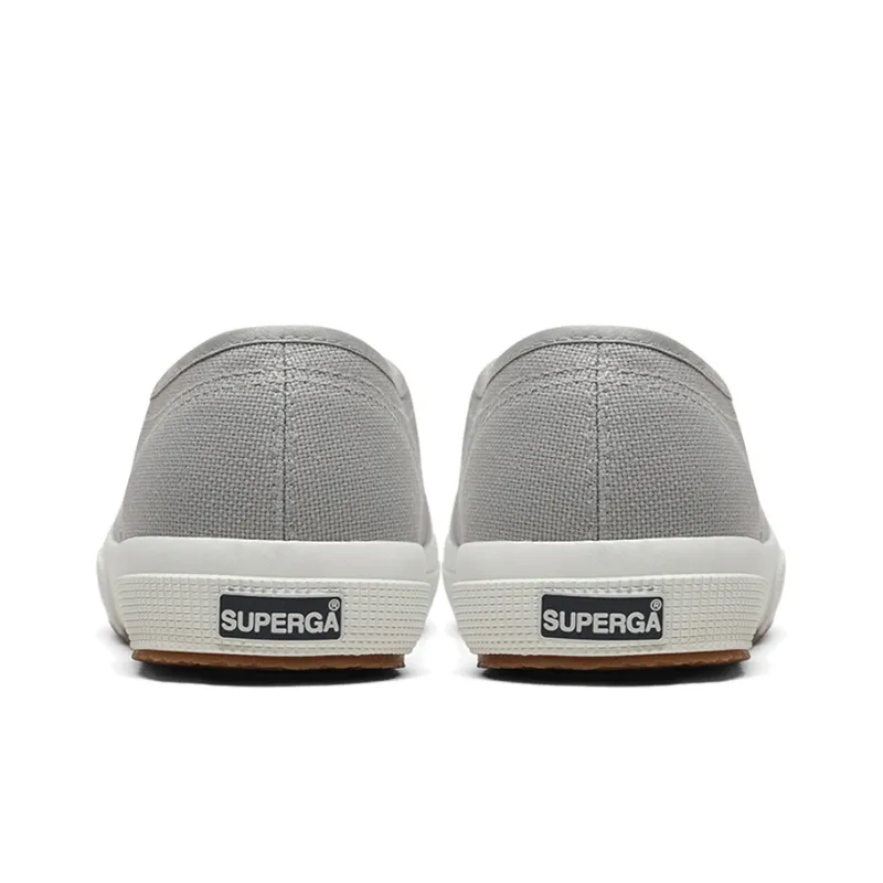 SUPERGA Canvas Shoes Unisex Low Top Light Gray-4