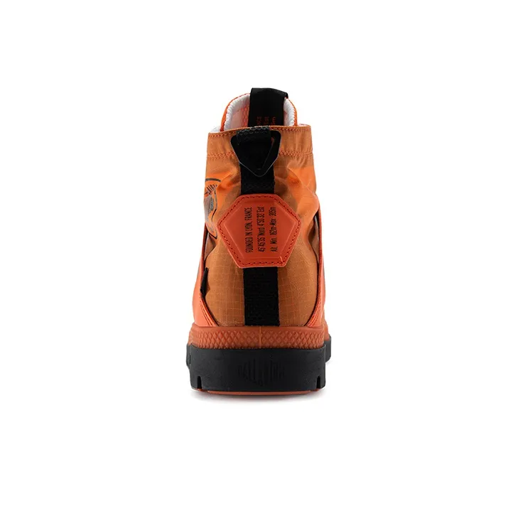 Palladium Pampa L+ VPR WP+ II Waterproof And Breathable Cushioning High-Top Canvas Shoes Unisex Fire Orange-2