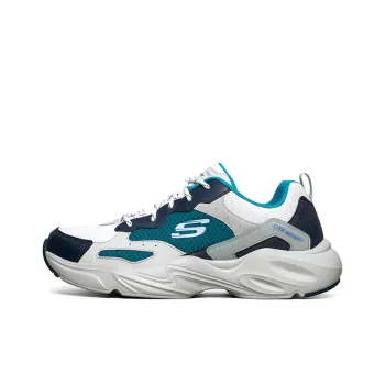 Skechers Stamina Airy Low Top Running Shoes White/Blue/Green