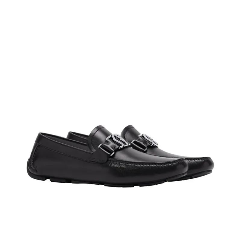 Ferragamo Black Peter Loafers Men's-2