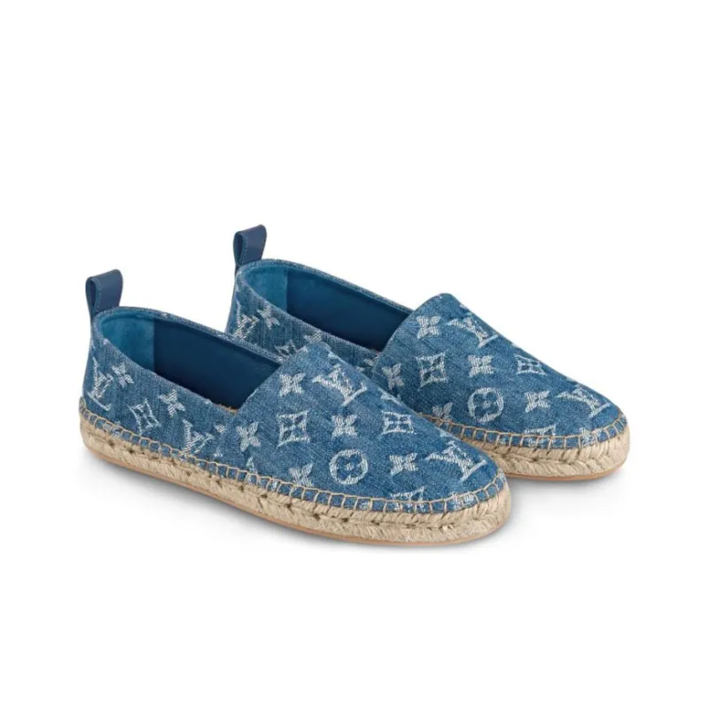 LOUIS VUITTON Starboard Shoes 'Denim Monogram' Women's-2